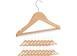 Appendiabiti Per Bambini Relaxdays In Legno In Set Da 20 Pezzi