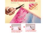 Kw-Trio 10Pcs Plastica 30 Fori Loose Leaf Binders Anello Di Rilegatura Spines Pettini 85 Fogli Capacità Per Fai Da Te Carta Notebook Album Office School Supplies