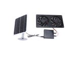 Ventilatore Di Scarico Solare IPX7 Impermeabile Sicuro 20W Ventilatore A Pannello Solare Con Scatola Di Immagazzinamento Dell'energia Per Pollaio Casa Dell'animale Domestico
