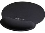 Delock 12559 Delock Mauspad Mit Handballenauflage Rund Schwarz