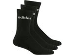 3Er Pack Adidas Half-Cushioned Crew Socken Unisex Nero/Bianco 37-39