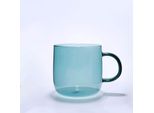 Tazza Singola In Vetro Da 350 Ml - Verde Acqua