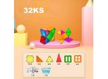 Set Di Costruzioni Magnetiche - 32 Pezzi + Scatola
