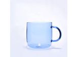 Tazza Singola In Vetro Da 350 Ml - Azzurro