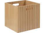 Cestino In Mdf Con Maniglie Tasso, 31 X 31 Cm