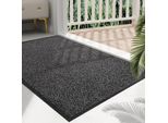Zerbino Antiscivolo Per Interni Ed Esterni 50X80 Cm Nero-Grigio
