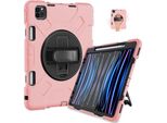 Custodia Per Ipad Pro 11 Con Supporto Girevole E Penna Stilo Space Pink