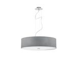 Lampada A Sospensione Lampadario Nowodvorski Viviane Grigio, Tessuto 6773
