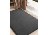 Zerbino Zerbino 80X120 Cm Antiscivolo Assorbente Grigio Scuro