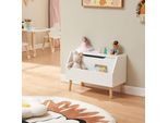 Scatola Per Giocattoli 'Aavanrar' Con Coperchio 60 X 30 X 43 Cm Bianco