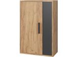 Vicco Scaffale A Muro Berno, 50.1 X 78.4 Cm Con 2 Scomparti, Quercia Dorata/Antracite