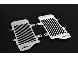 Copriradiatore Zieger Compatibile Con Honda Crf 1100 L Africa Twin Adventure Sport Logo Argento
