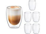 Bicchieri Relaxdays Per Latte Macchiato 350 Ml