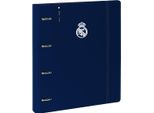 Raccoglitore Ad Anelli Real Madrid C.F. Bianco Grigio 27 X 32 X 4 Cm
