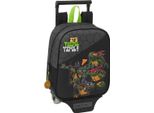 Zaino Scuola Con Ruote Teenage Mutant Ninja Turtles Nero Grigio 22 X 27 X 10 Cm