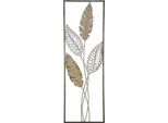 Mauro Ferretti Decorazione Da Parete Foglie 30,5X1,9X91 Cm Oro Argento