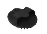 Spazzola Per Bagno E Corpo In Silicone, Esfoliante Delicato, Scrubber Per Il Corpo, Spazzola Rotonda Nera Multifunzionale