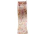 Nastro Di Organza In Chiffon Con Motivo Floreale, Rosa Arancio, Nastro Decorativo Per Regali, Larghezza 40 Mm, Rotolo Da 15 M