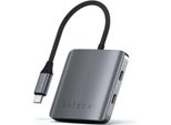 Satechi, Hub USB-C 100W Power Delivery 4 Porte Dati, Grigio