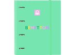 Raccoglitore Ad Anelli Benetton Verde Menta 27 X 32 X 3,5 Cm