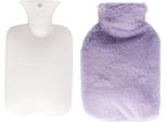 Borsa Dell'acqua Calda Doppio Inserto Tasca Fodera Pvc Lavare Copertura 1000 Ml Capacità Calda Per Domestico Viola