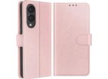 Avizar, Custodia Galaxy S25 Edge Flap Wallet Video, Oro Rosa