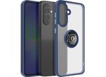 Avizar, Hulle Galaxy A36 Anello Magnetico Traslucido, Blu Scuro