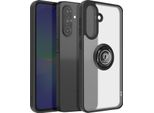 Avizar, Hulle Galaxy A36 Anello Magnetico Traslucido, Nero