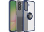 Avizar, Hulle Galaxy A56 Anello Magnetico Traslucido, Blu Scuro