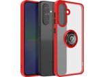 Avizar, Hulle Galaxy A36 Anello Magnetico Traslucido, Rosso