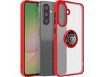 Avizar, Hulle Galaxy A56 Anello Magnetico Traslucido, Rosso