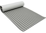 Tappeto Per Pavimento In Teak 240X90 Cm In Schiuma Eva, Antiscivolo, Impermeabile, Grigio