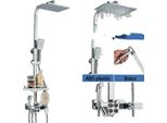 Set Doccia, Comando Termostatico, Superficie Classica In Ottone, Termostatico Cromato