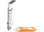 Pannello Doccia A Led Con Luce, Funzione Pioggia, Display Digitale Della Temperatura, Nichel Spazzolato 8006