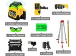 Laser Rotante Vevor 360, Campo Di Misura Di 500 M, Funzione Di Autolivellamento, Set Di Raggi Verdi 1