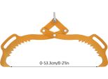 Pinza Per Il Sollevamento Di Tronchi, Pinza Per Legno Per Impieghi Gravosi, Capacità Di Carico Di 1000 Kg, Colore Arancione Da 21 Pollici
