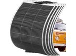 Pannello Solare 100W, Flessibile E Leggero, Alta Efficienza 24%, 100W 5Pcs
