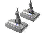 Batteria Hoover 21,6V, Capacità 6000Mah, Display Led, 2 Pezzi 6,0Ah