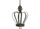 Corona In Metallo Antico Da Appendere Con Gancio Marrone Ruggine Ø11Cm H17Cm Corona Decorativa Natale E Matrimonio