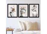 Wallity, 3SC06, Quadri, Multicolore, Mdf, 35 X 45 Cm