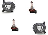 Johns, Faro Fendinebbia Adatto Per Audi A4 8K 11/07-01/12 Set L+R Con H11 8T0941699B 8T0941699A 8T0941700B 8T0941700A