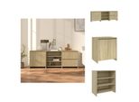 Vidaxl Credenza 3 Pezzi Sonoma In Legno Di Quercia - Credenze