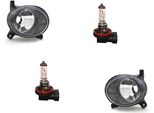 Johns, Fendinebbia H11 Set Destro E Sinistro Adatto Per Audi A6 4F E Lampadina 8T0941699B 8T0941699A