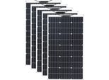 Pannello Solare, 100W Monocristallino, Design Flessibile, 5 Pezzi 100W