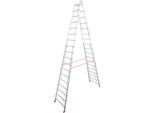 Stehleiter Krause "Stabilo", Silber (Silberfarben), B:92Cm H:515Cm, Aluminium, Leitern