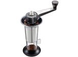 Kaffeemühle GEFU »LORENZO«, silber (silberfarben, schwarz), Kaffeemühlen, mit 11 Mahlstufen, aus hochwertigem Edelstahl und Kunststoff