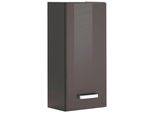 HäNgeschrank Welltime "Ravenna", Grau (Grau, Graphit), B:30Cm H:64Cm T:20Cm, SchräNke, HäNgeschrank