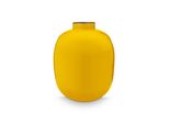 Dekovase PIP STUDIO Vase, gelb (ocker), B:25cm H:31cm T:25cm Ø:25cm, Metall, Vasen