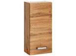HäNgeschrank Welltime "Ravenna", Braun (Eichefarben), B:30Cm H:64Cm T:20Cm, SchräNke, HäNgeschrank