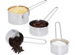Relaxdays Set Di Caraffe Dosatrici 4 Pezzi In Acciaio Inox